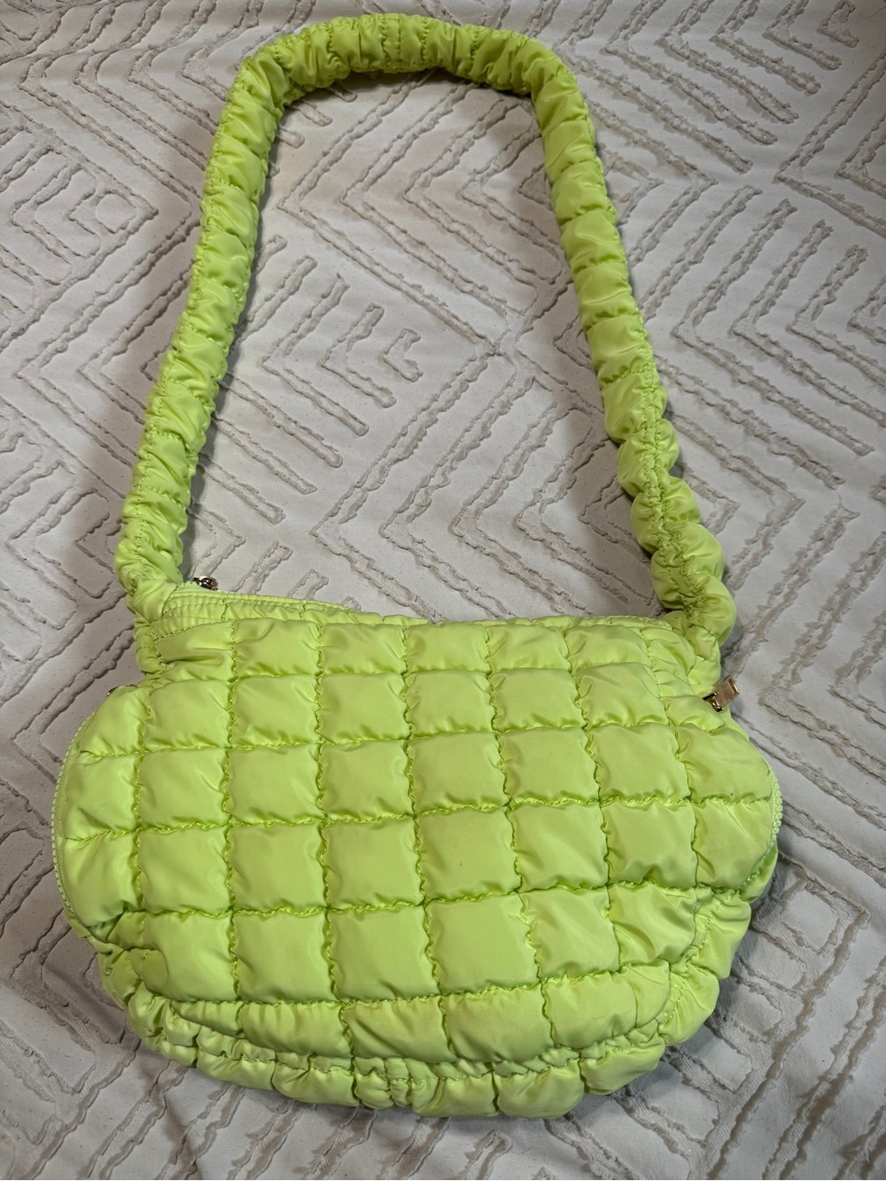 Urban puffer quilted sling crossbody bag
